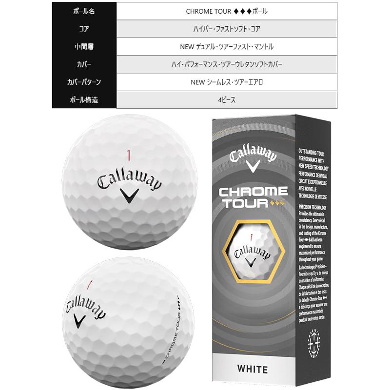 Callaway（キャロウェイ） ☆新作 ゴルフ CHROME TOUR ◇◇◇ ボール