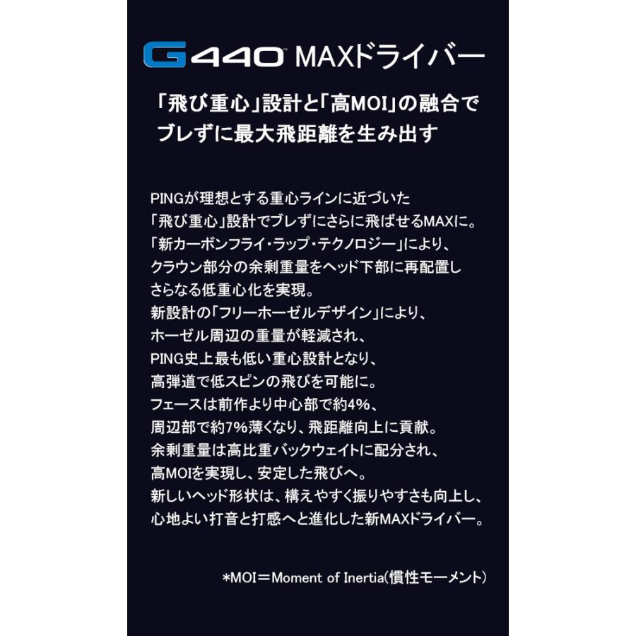 PING 新作 ピン G440 MAX ドライバー アルタ J CB ブルー PING 新作 ピン G440 MAX ドライバー アルタ J CB ブルー