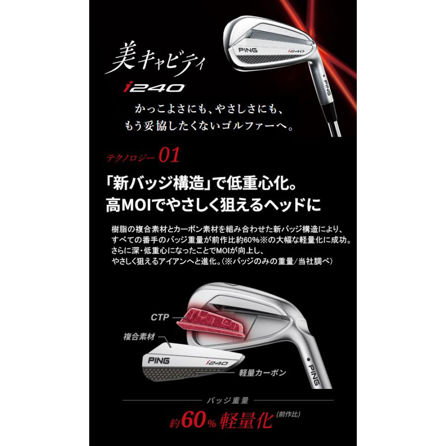 PING 新作 ピン i240 アイアン6本セット アルタ J CB ブルー