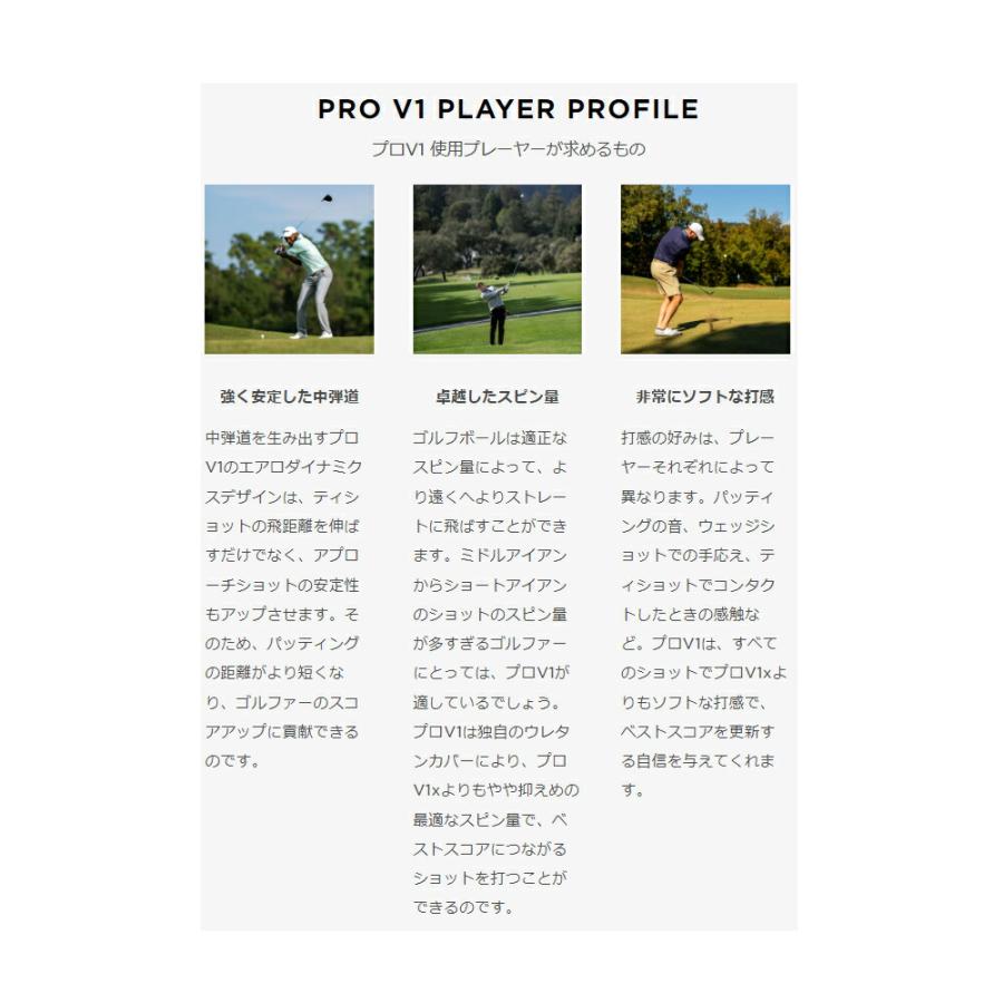 ●【23年モデル】タイトリスト プロV1/ プロV1X ボール 1ダース(12球) ちゃちゃまる titleist PRO V1/ V1X｜jngolf2010｜04