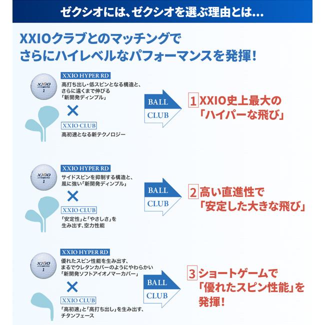 XXIO 2ダースセット ダンロップ 新作 ゴルフボール ゼクシオ ハイパー