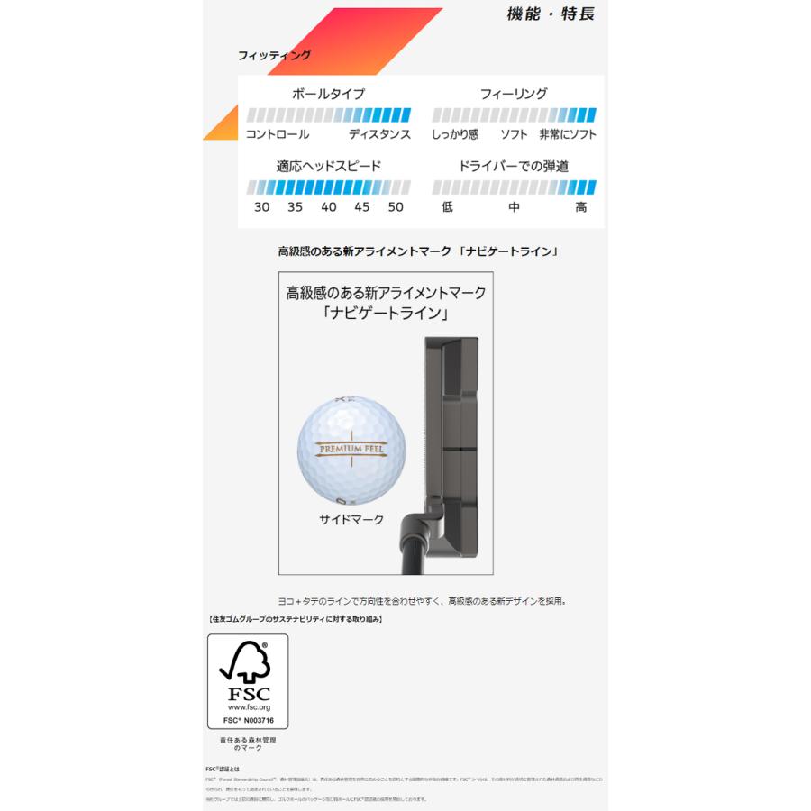 XXIO 【24年モデル】 ゼクシオ プレミアム 9 ゴルフボール 1ダース (12