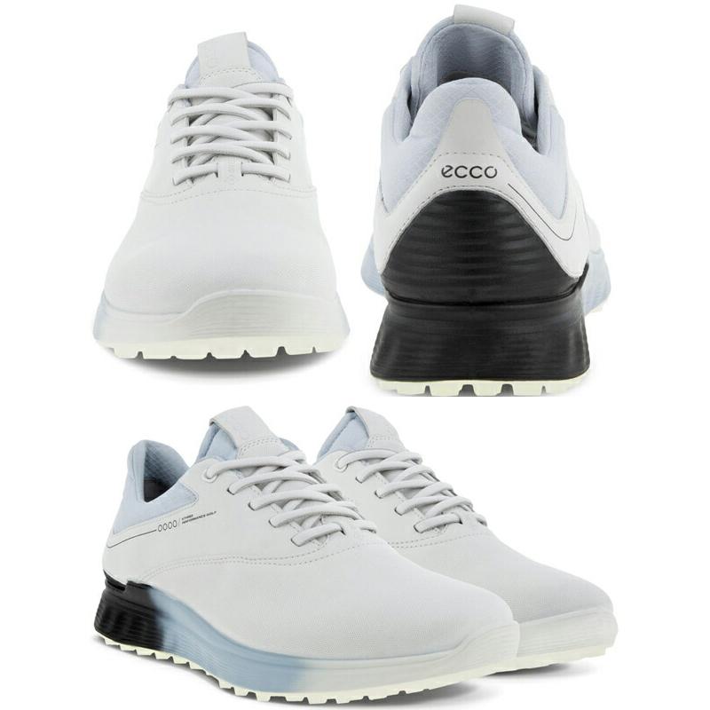 （K26382）ECCO エコー ゴルフシューズ EU38（約）24㎝ シルバー ecco（エコー） ゴルフ 102944-60613 メンズ ゴルフシューズ エス