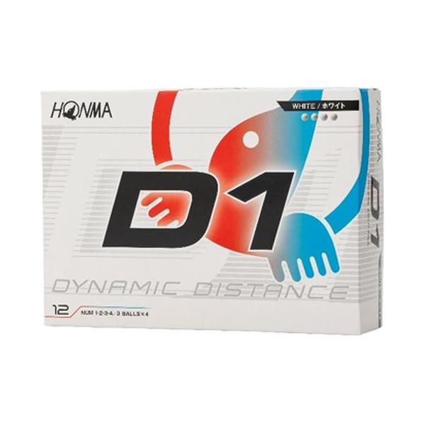 MALBON HONMA DYNAMIC DISTANCE ゴルフボール 12個 HONMA GOLF（本間ゴルフ） D1 ボール 1ダース(12球入り) 2026年モデル