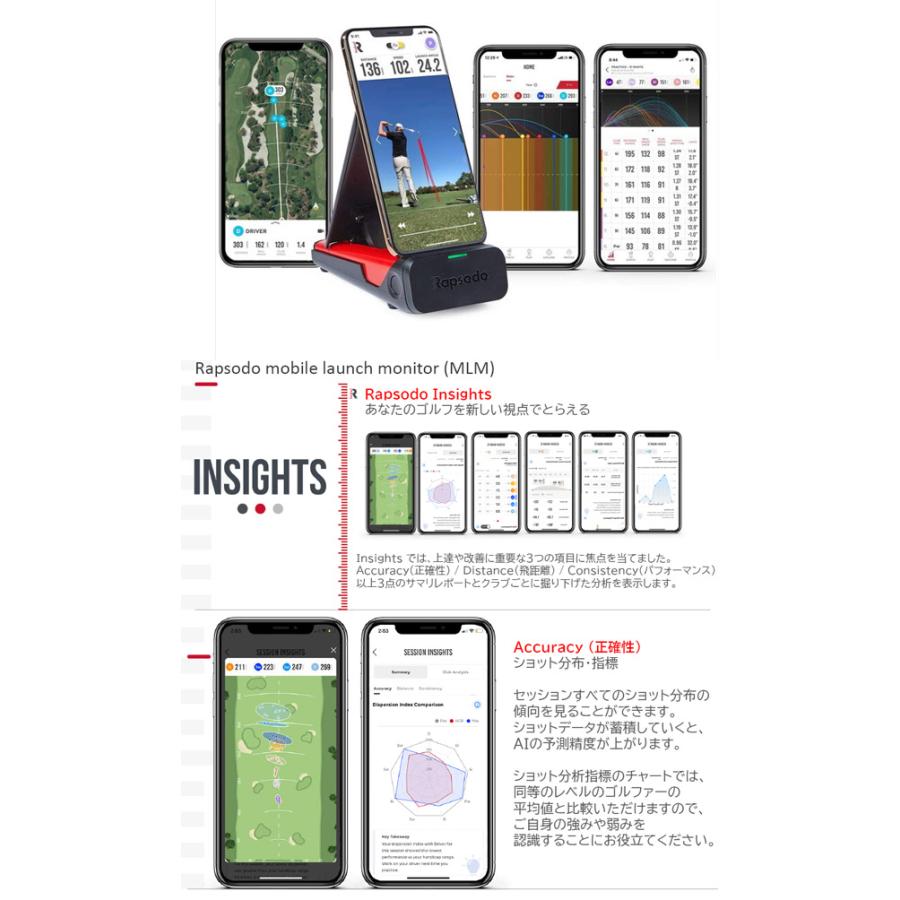 ♪【23年モデル】 ラプソード  モバイルトレーサーMLM GY 弾道測定分析機器  Rapsodo mobile launch monitor｜jngolf2010｜03