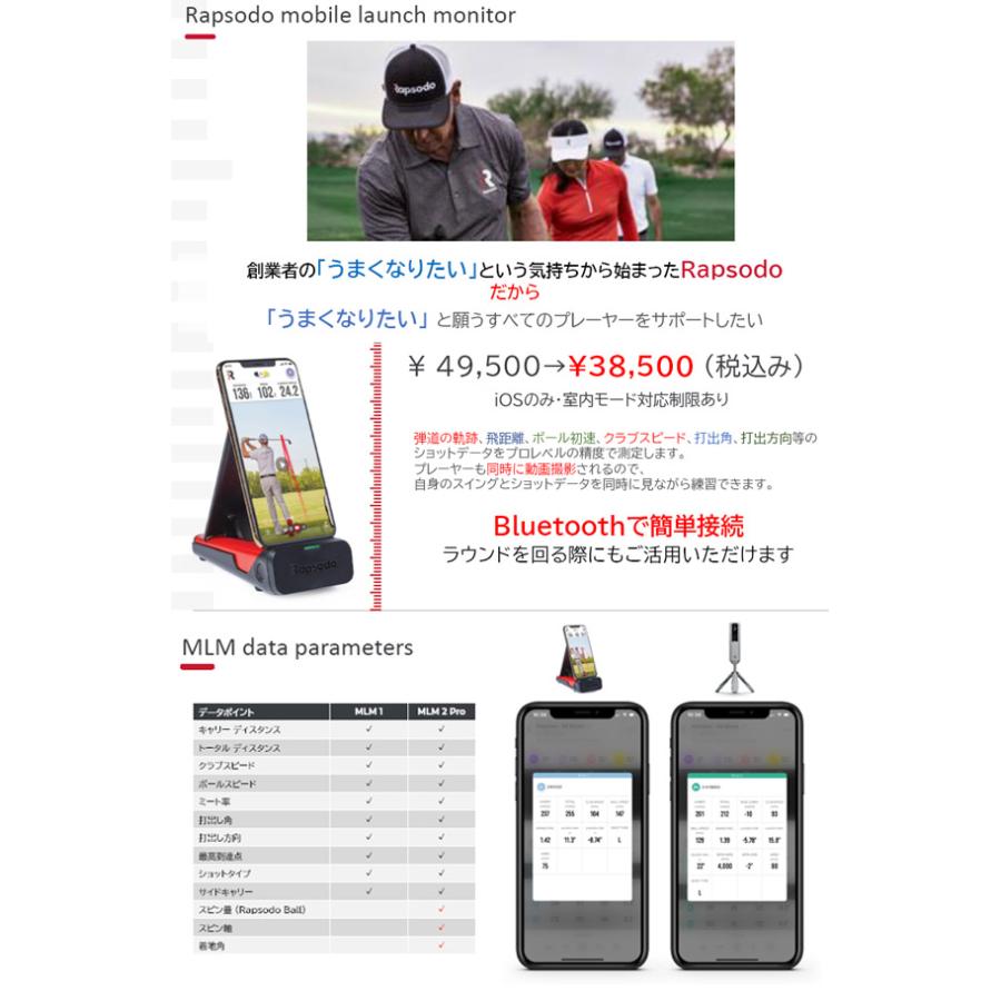 ユピテル ♪【23年モデル】 ラプソード モバイルトレーサーMLM GY 弾道