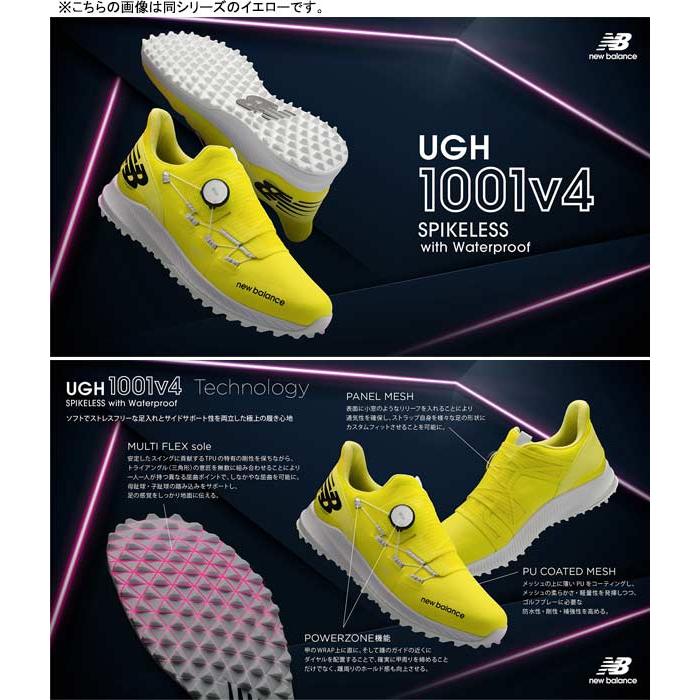 23年SSモデル】ニューバランス メンズ スパイクレスゴルフシューズ フューエルセル1001 v4 SL ボア UGH1001W (Men's