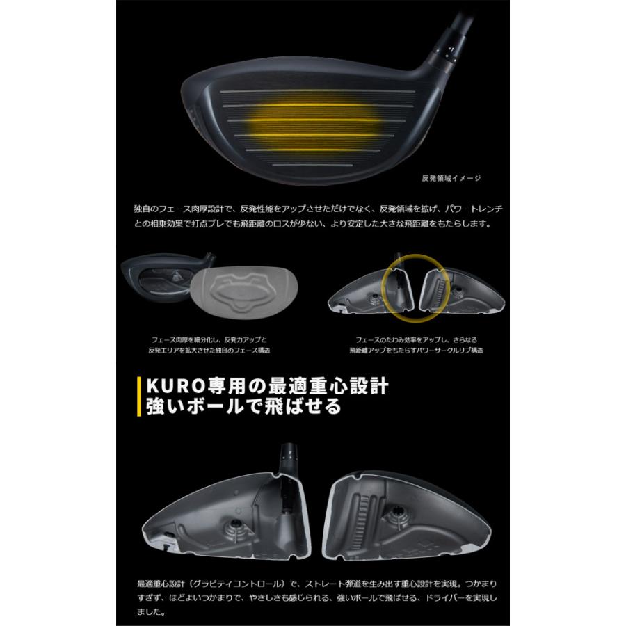 【23年モデル】 オノフ クロ ドライバー パワートレンチ [オノフ HASHIRI] カーボンシャフト  ONOFF KURO DRIVER POWER TRENCH｜jngolf2010｜09