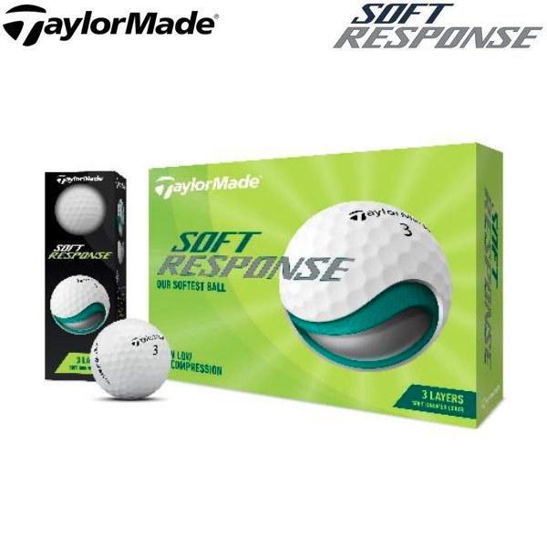 あなたにおすすめの商品 22年モデル テーラーメイド ゴルフボール ソフトレスポンス 1ダース 12球 Soft Response Taylormade