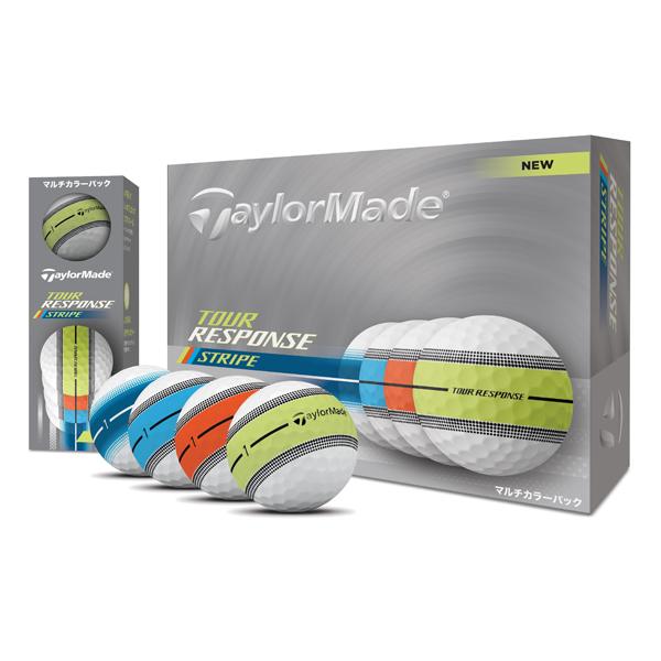 新品　テーラーメイド　ストライプ　マルチカラー　3ダース　2025年モデル TaylorMade（テーラーメイド） 新作 ゴルフボール ツアーレスポンス