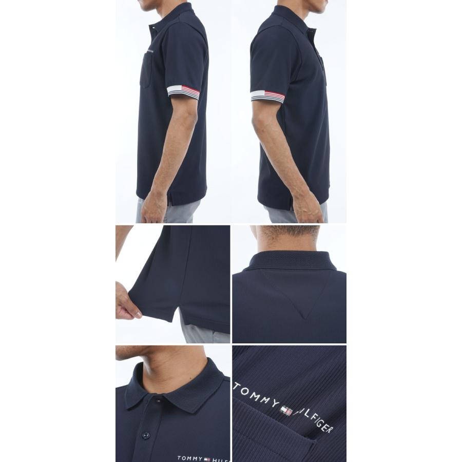 ♪【2024 S/S】トミーヒルフィガー ゴルフ THMA421 メンズ トリコットストライプ 半袖シャツ TOMMY HILFIGER GOLF｜jngolf2010｜06