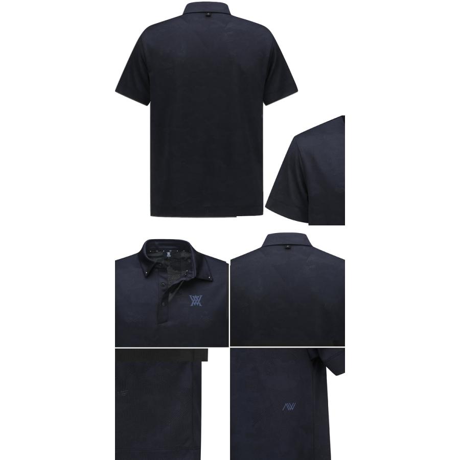 ♪【24年モデル】アニューゴルフ AGEMMTS50 メンズジャカードカラーショットTシャツ ANEW GOLF MEN JACQUARD COLLAR SHORT T-SHIRT｜jngolf2010｜10