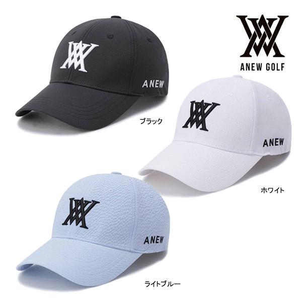 アニュー ゴルフ キャップ AGFUUCP08 シアサッカー ANEW GOLF SEERSUCKER CAP 帽子 スポーツ シワ加工 ベーシック 韓国 25ET 10PT