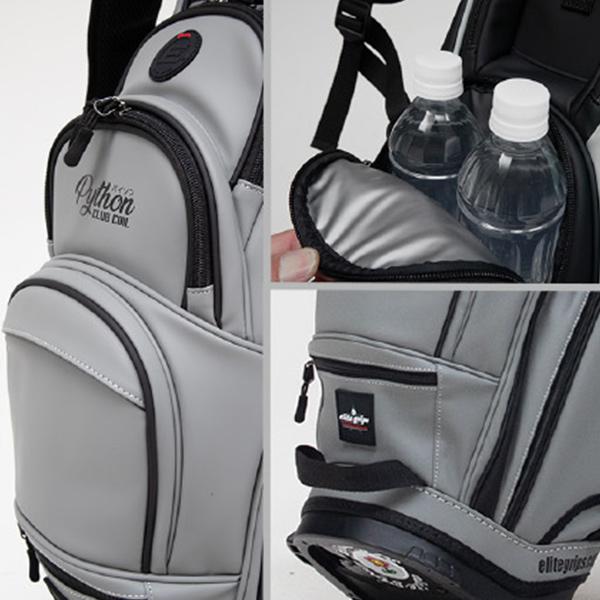 希少　完売　限定　エリート　スタンドキャディバッグ　クリアブラック エリートグリップ ゴルフ elitegrips クリアキャディバッグ