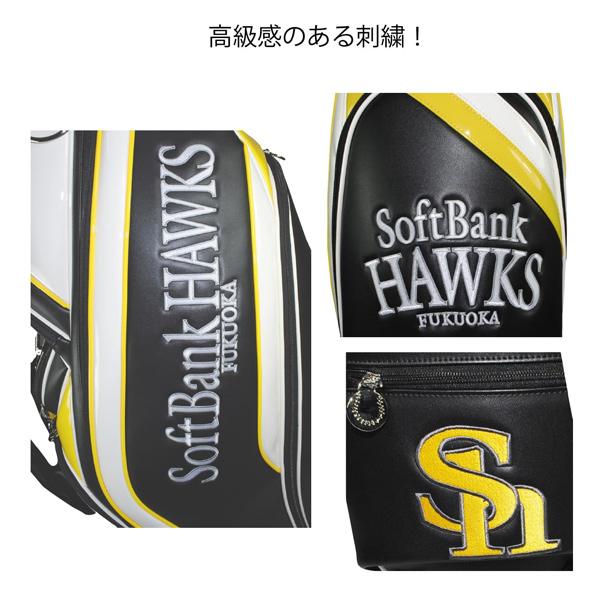 レザックス ゴルフ 福岡ソフトバンクホークス 9.5型 キャディバッグ 