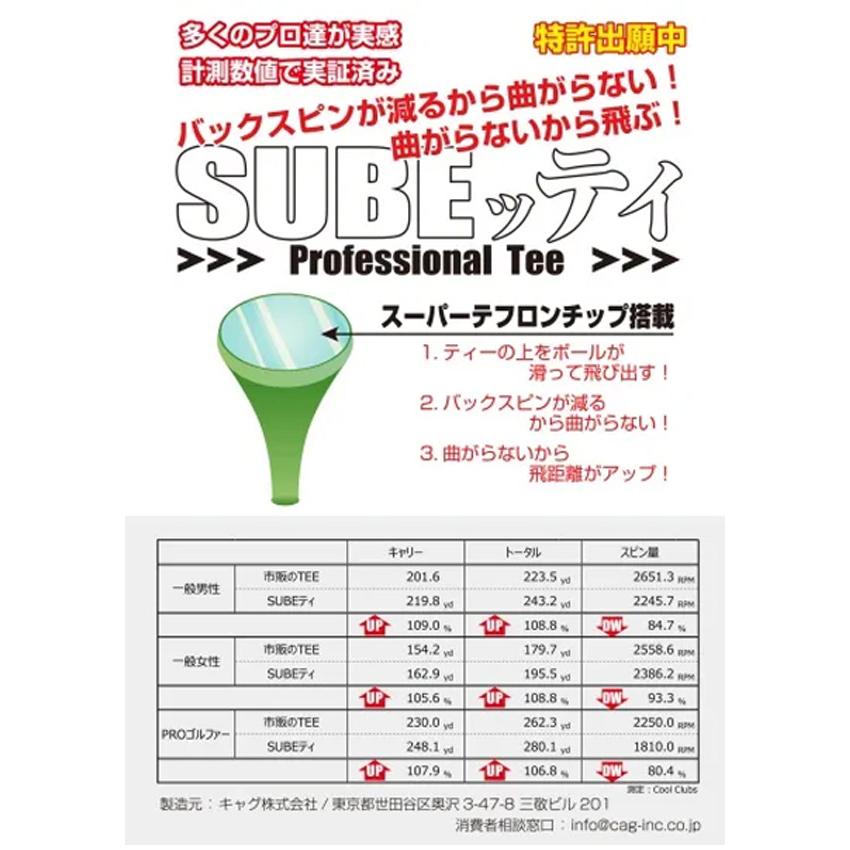 ◇【定形外送料無料】【3個セット】【24年モデル】SUBEッティ スベッティ PROFESSIONAL TEE CAG キャグ ゴルフ ティー｜jngolf2010｜06