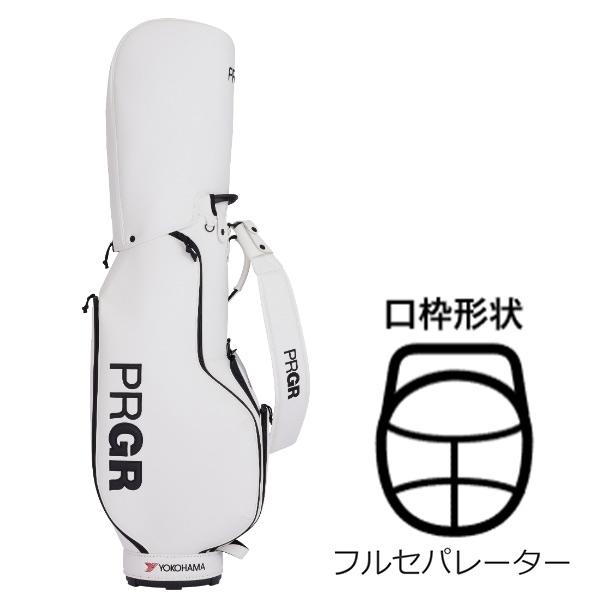 新品未使用　PRGR キャディバッグ PCB-110 ホワイト 9.0型 PRGR（プロギア） ゴルフ キャディバッグ PCB-110 カジュアル キャディ