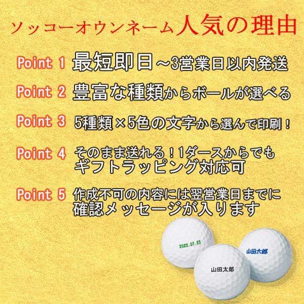 名入れ ゴルフボール ソッコーオウンネーム プロV1 AIM Enhanced V1X レフトダッシュ 2025年 タイトリスト 1ダース 12球 1〜3営業日発送 ラッピング titleist | Titleist | 02