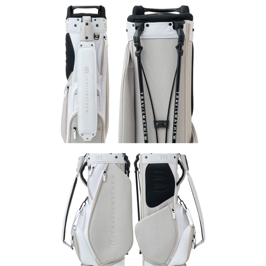 ‼️最終値下げ‼️ トラヴィスマシュー スタンドキャディバッグ ホワイト/ブラック TRAVISMATHEW トラヴィスマシュー ゴルフ スタンド キャディバッグ