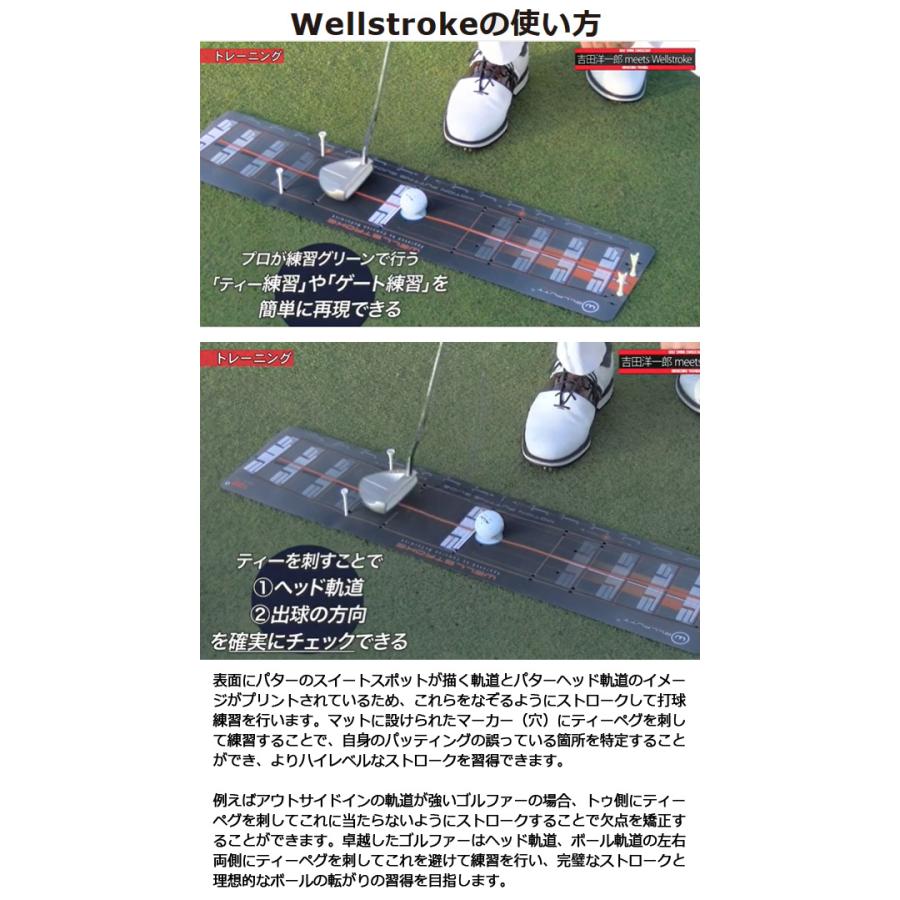 【23年継続モデル】 ウェルストローク  wellstroke/ARC12 アーク12 練習器具 パターマット ストロークテンプレート｜jngolf2010｜05