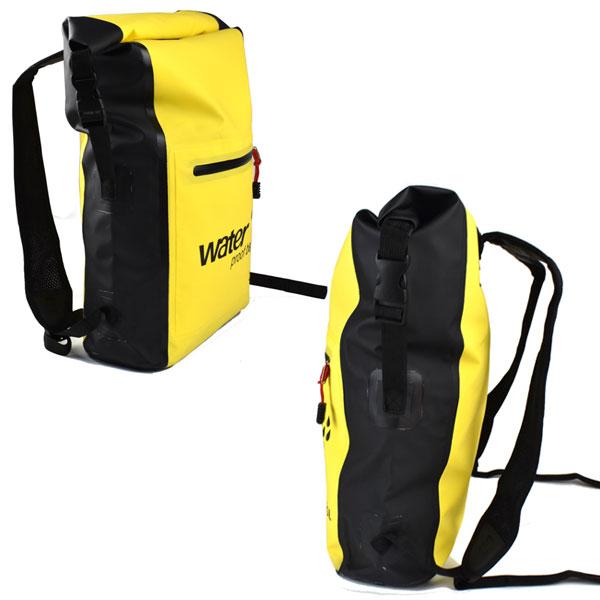 アクアミューズ防水バック、リュック イエロー - サーフィン
