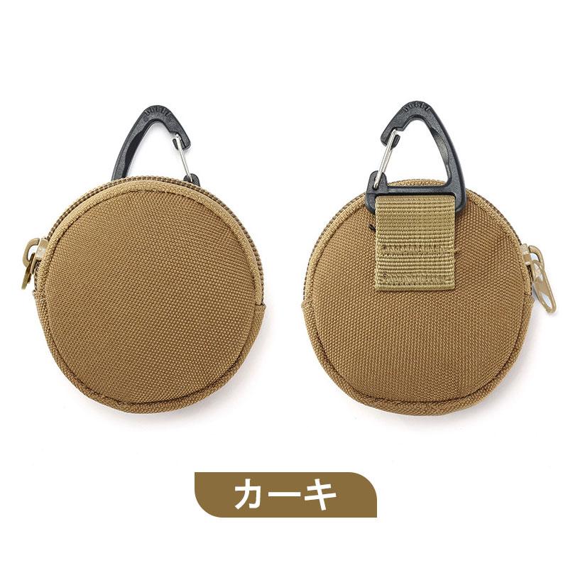 コインケース ミニポーチ 丸型 カラビナ 小物入れ イヤホン コインケース ミニポーチ 丸型 カラビナ 小物入れ イヤホン
