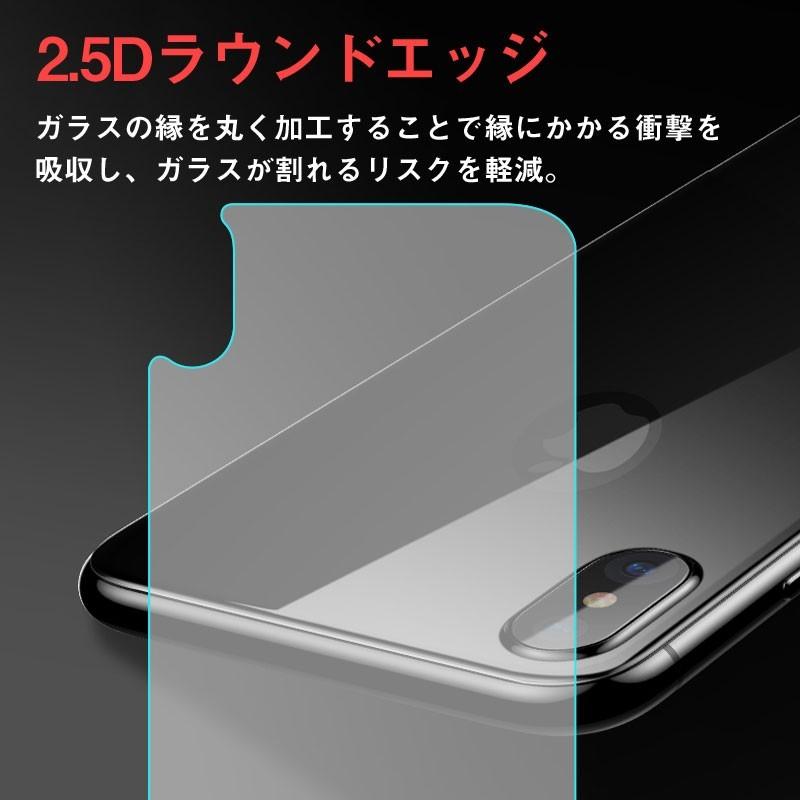 iPhone XS Max 6.5インチ 背面保護フィルム 強化ガラス 背面