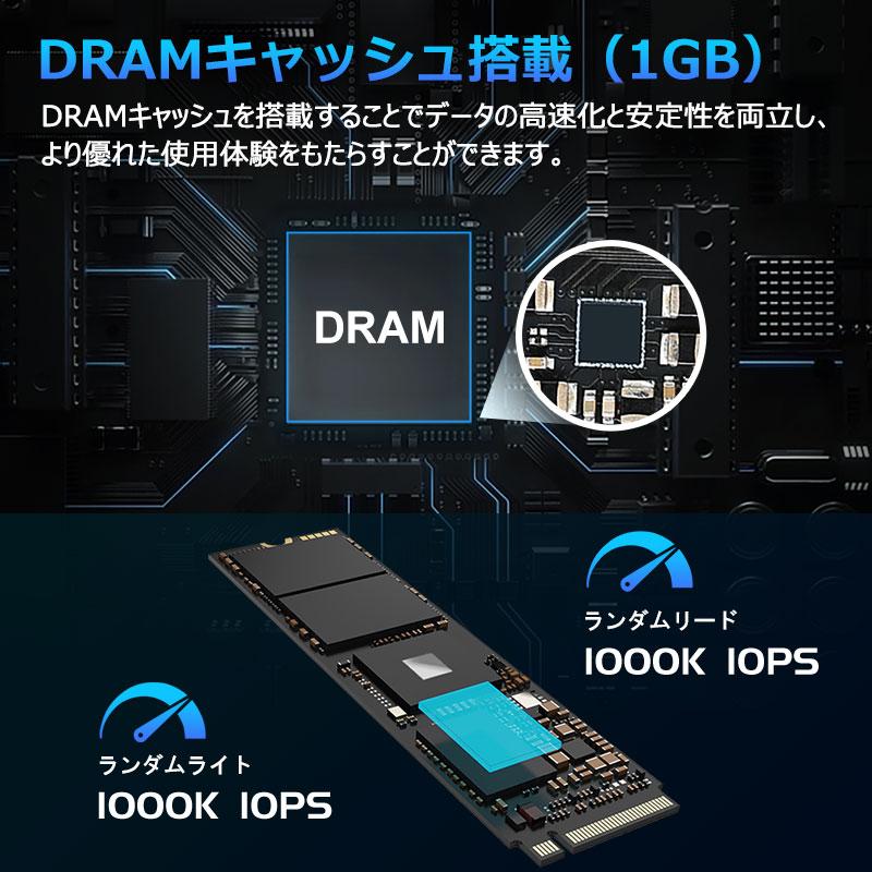 Predator Acer 1TB 3D TLC NVMe SSD PCIe Gen 4x4 DRAM搭載 放熱シート 