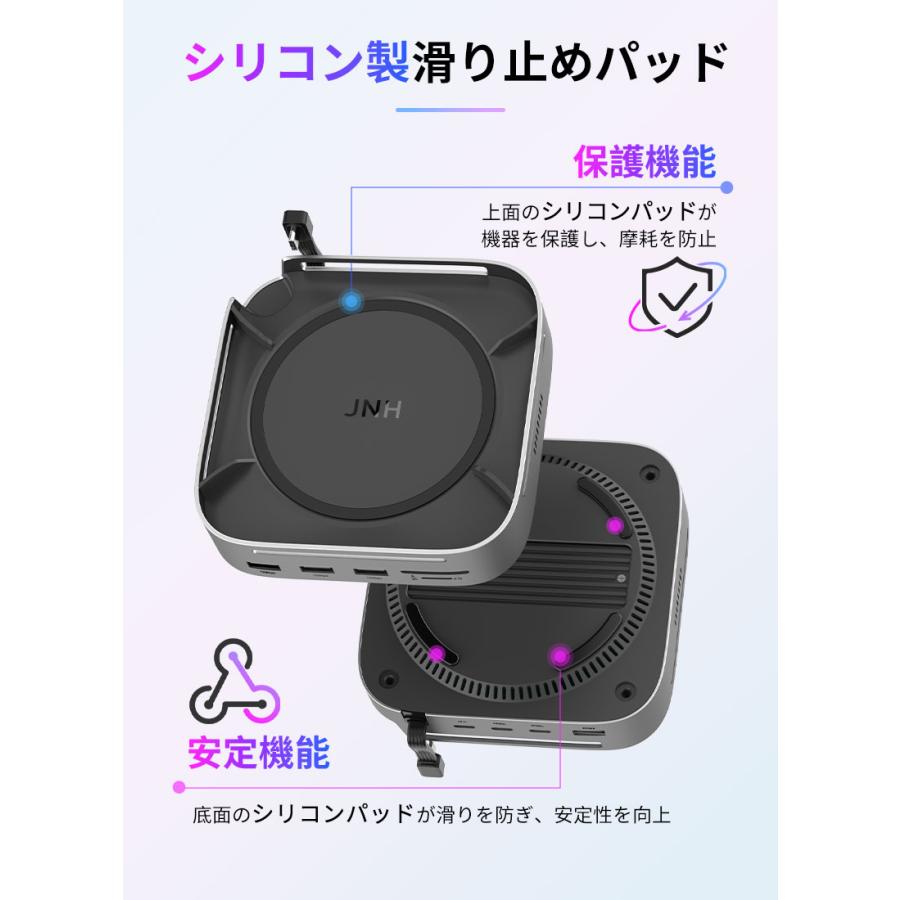 JNH 10-in-1 USB-Cドッキングステーション M.2 NVMe SSDスロット搭載