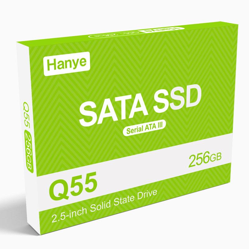 ポイント5倍 セール Hanye SSD 256GB 内蔵型 2.5インチ 7mm SATAIII 6Gb/s 520MB/s 3D NAND採用 Q55 アルミ製筐体 PS4検証済み 国内3年保証・翌日配達 送料無料｜jnh｜03