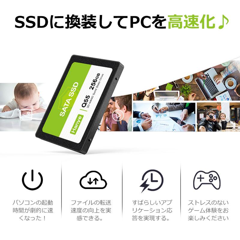 Hanye 特価セール Hanye SSD 256GB 内蔵型 2.5インチ 7mm SATAIII 6Gb