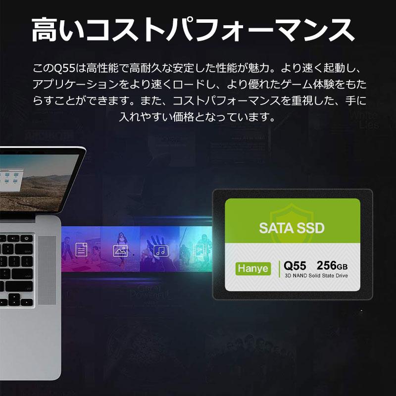 Hanye 特価セール Hanye SSD 256GB 内蔵型 2.5インチ 7mm SATAIII 6Gb