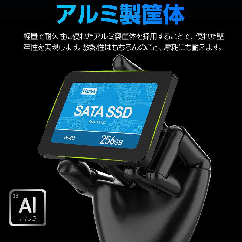 Hanye 2個セットお買得 Hanye製 SSD 256GB 内蔵 2.5インチ SATAIII 6Gb