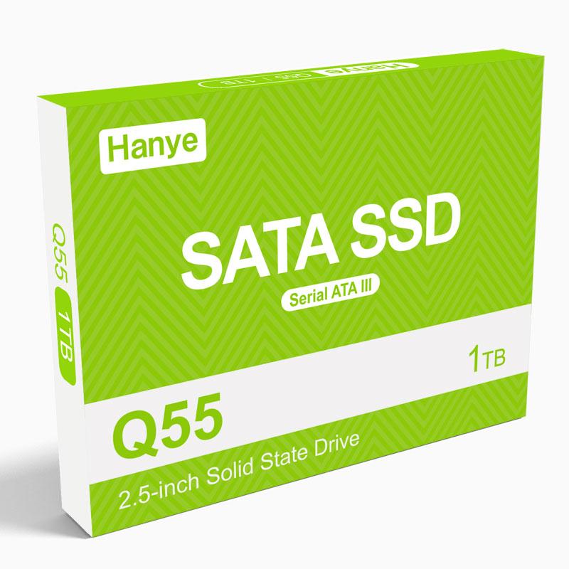 Hanye SSD 1TB 内蔵型 2.5インチ 7mm SATAIII 6Gb/s 550MB/s 3D NAND採用 Q55 アルミ製筐体 PS4検証済み 国内3年保証・翌日配達 送料無料 | Hanye | 02