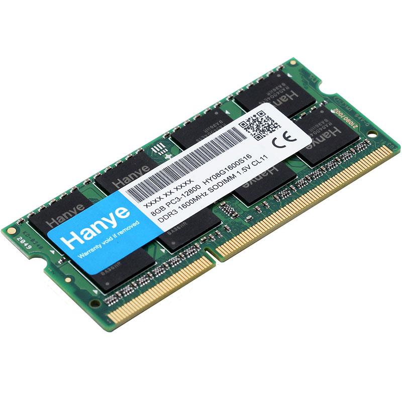 ノートPC用メモリ Hanye DDR3 1600 PC3 12800 16GB(8GBx2枚) SODIMM 1.5V CL11 204 PIN 5年保証 翌日配達対応 送料無料｜jnh｜04