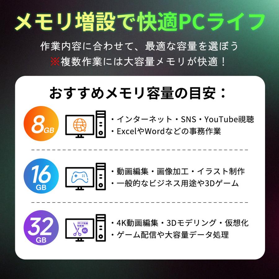 デスクトップPC用メモリ PC4-21300(DDR4-2666) PC4-25600(DDR4-3200) 8GB 16GB DIMM 1.2V 288pin Hanye 国内正規代理店品 5年保証 送料無料 翌日配達 | Hanye | 05