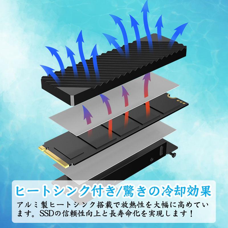 ５％割引で購入 JNH SSD 4TB 3D NAND TLC PCIe Gen4x4 NVMe 1.4 M.2 2280 ヒートシンク搭載R:7400MB/s W:6700MB/s 高耐久 S750 PS5動作確認済み5年保証 翌日配達対応