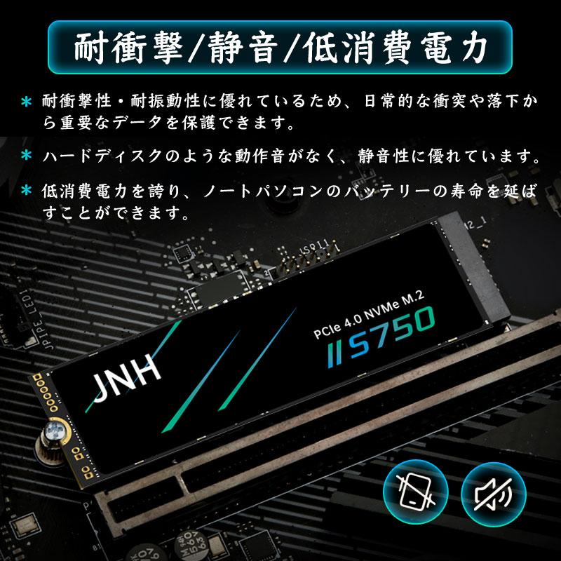 JNH JNH SSD 512GB 1TB 2TB 3D NAND TLC PCIe Gen4x4 NVMe M.2 2280