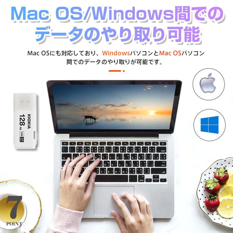USBメモリ128GB Kioxia USB3.2 Gen1 日本製 LU301W128GC4 並行輸入品 翌日配達 送料無料 | KIOXIA | 08