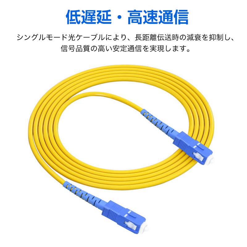 特価セール シングルモード 光ファイバーケーブル SC/LC対応｜単芯・2