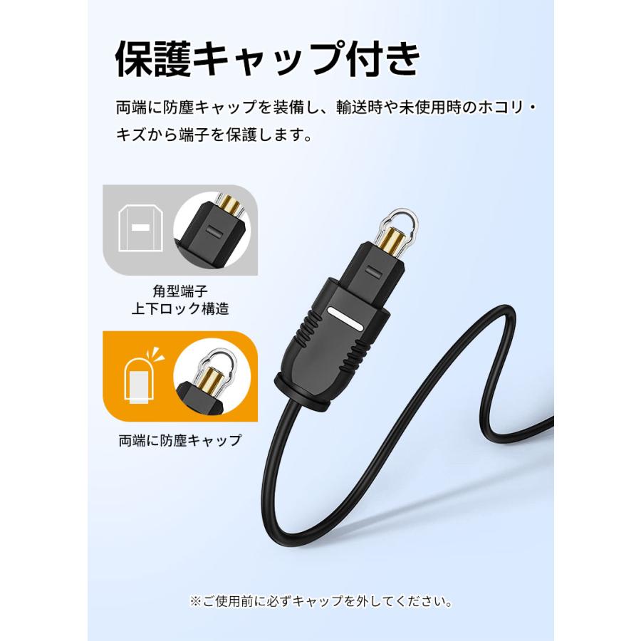 特価セール S/PDIF 光デジタルオーディオケーブル 角型-丸型（3.5mm