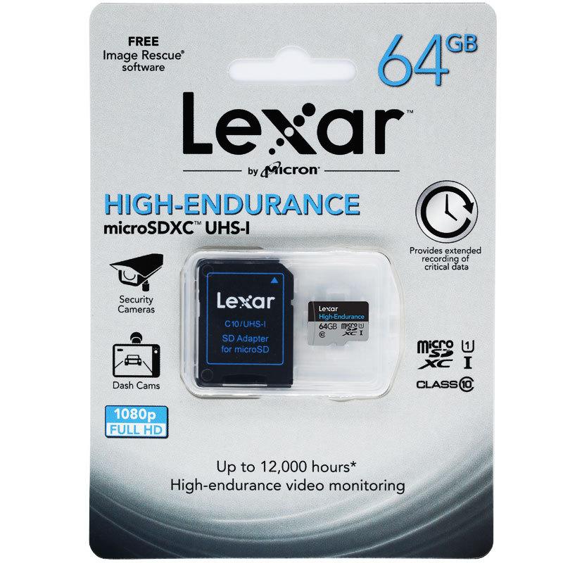 マイクロsdカード microSDXC 64GB LEXAR レキサー 40MB S UHS-1 超高速U1 FULL HD 専用SDアダプター付 海外パッケージ