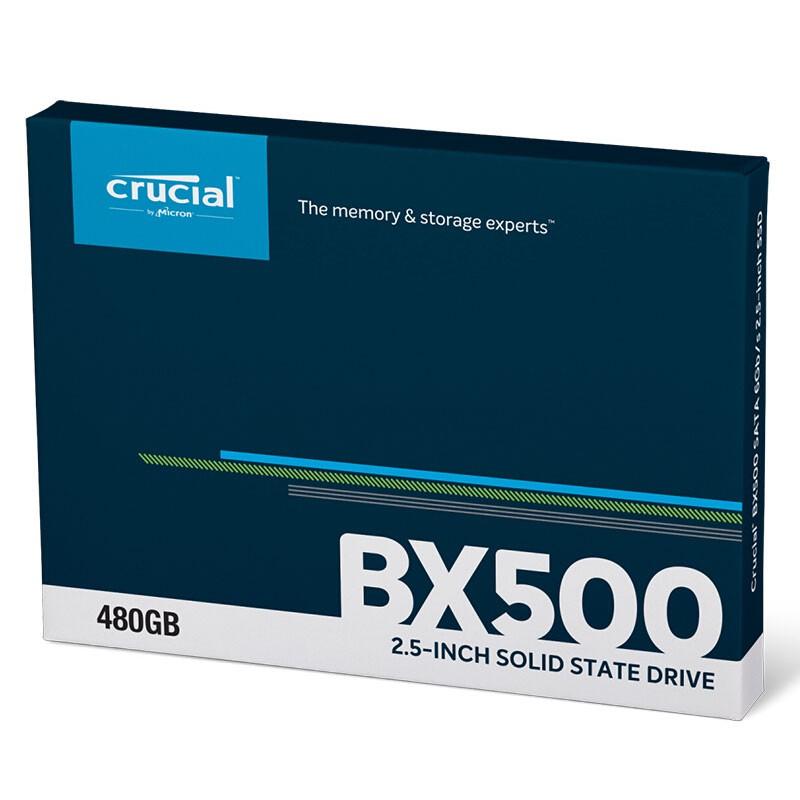 Crucial クルーシャル SSD 480GB BX500 SATA3 内蔵 2.5インチ 7mm CT480BX500SSD1 3年保証・翌日配達 MC8012BX500-480G グローバル パッケージ 送料無料｜jnh｜12