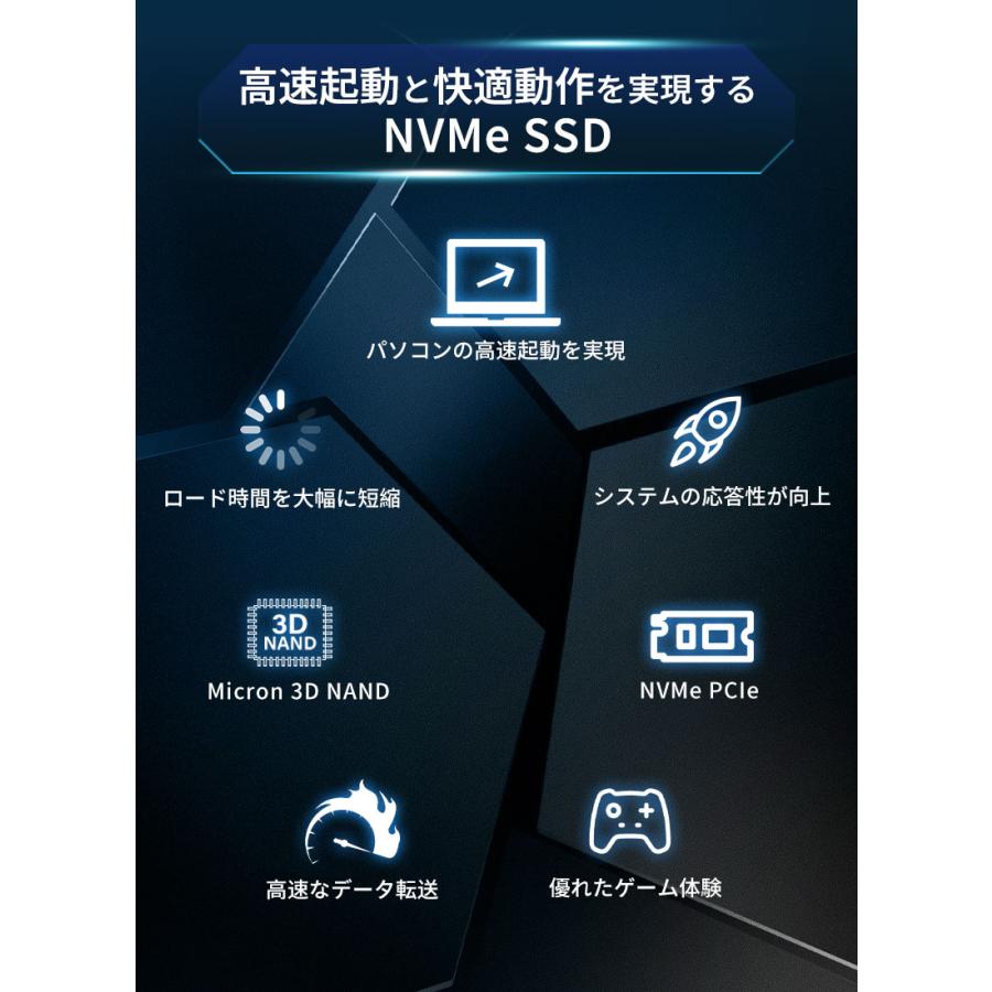 crucial（クルーシャル） 500GB NVMe PCIe M.2 SSD P2シリーズ