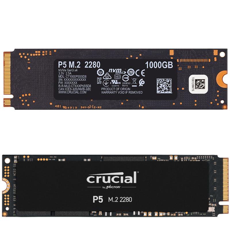 Crucial 1TB M.2 SSD P5シリーズ NVMe PCIe CT1000P5SSD8 R:3400 MB/s 書き込み3000 MB/s 5年保証・翌日配達 グローバル パッケージ 衝撃セール 送料無料｜jnh｜02