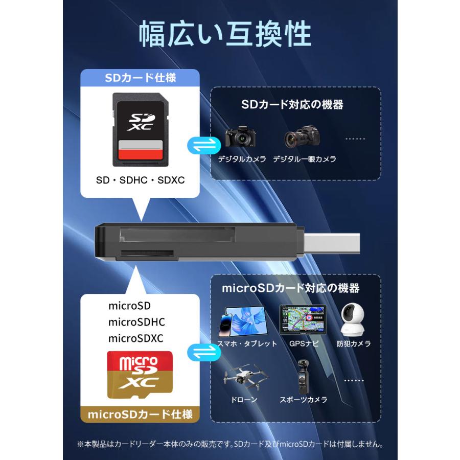Hanye 特価セール Hanye 2in1 SDカードリーダー SD/microSD対応 USB