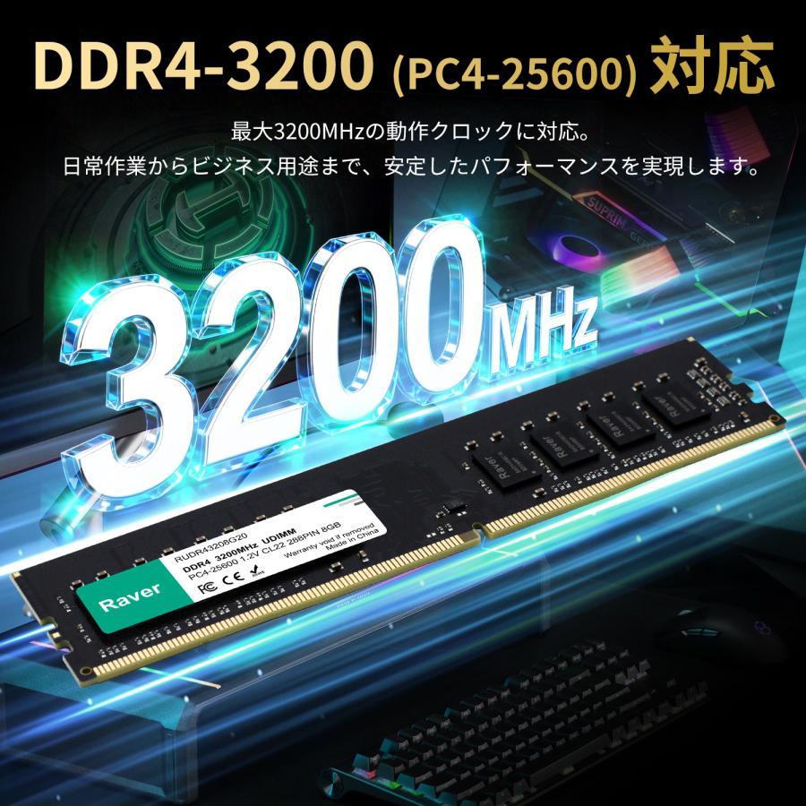 Raver デスクトップPC用メモリ PC4-21300(DDR4-2666) PC4-25600(DDR4