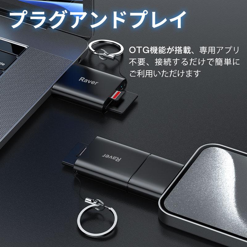 Raver 特価セール カードリーダー USB 3.2 Gen 1 UHS-II SD4.0規格