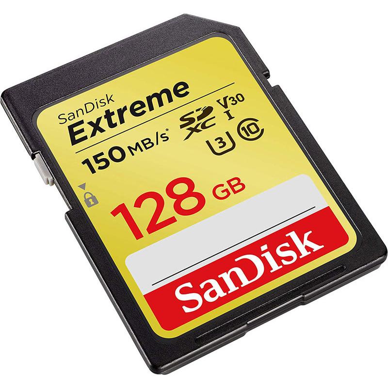 SDカード SDXCカード Extreme 128GB UHS-I U3 V30対応 R:150MB/s Class10 SDSDXV5-128G-GNCIN SanDisk サンディスク 海外パッケージ｜jnh｜02