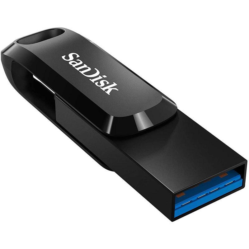 USBメモリ128GB SanDisk USB3.1 Gen1-A/Type-C 両コネクタ搭載Ultra Dual Drive Go R:150MB/s 回転式SDDDC3-128G-G46海外パッケージ 送料無料 翌日配達対応｜jnh｜02